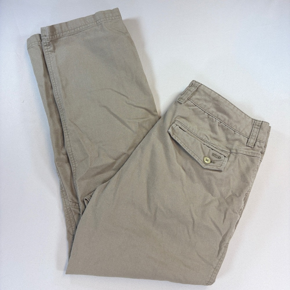 Stio Rivet Canvas Pants Mens 32x28 Khaki Tan Outdoor Hiking Work Commuter
